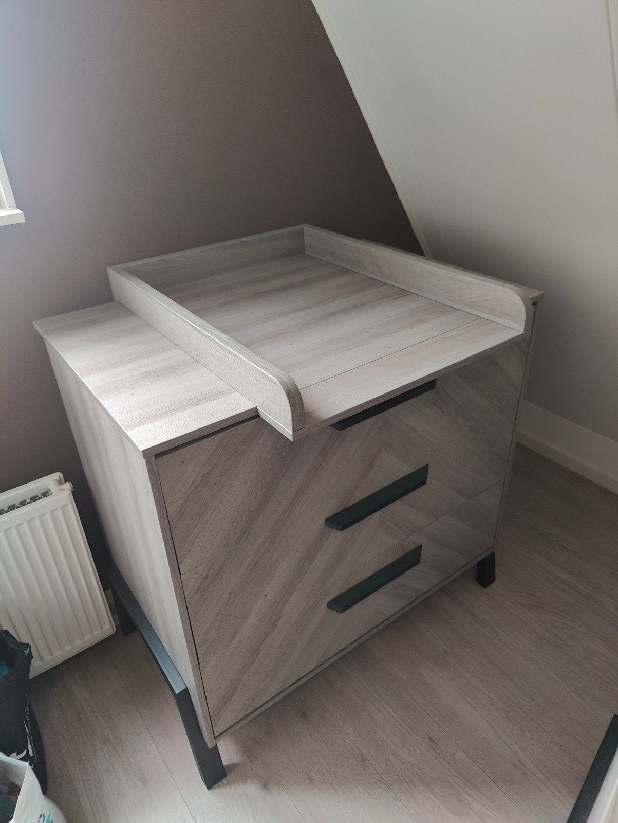 Complete babykamer meubels: Commode, kledingkast, ledikant, Kinderen en Baby's, Ophalen, Gebruikt, Jongetje of Meisje