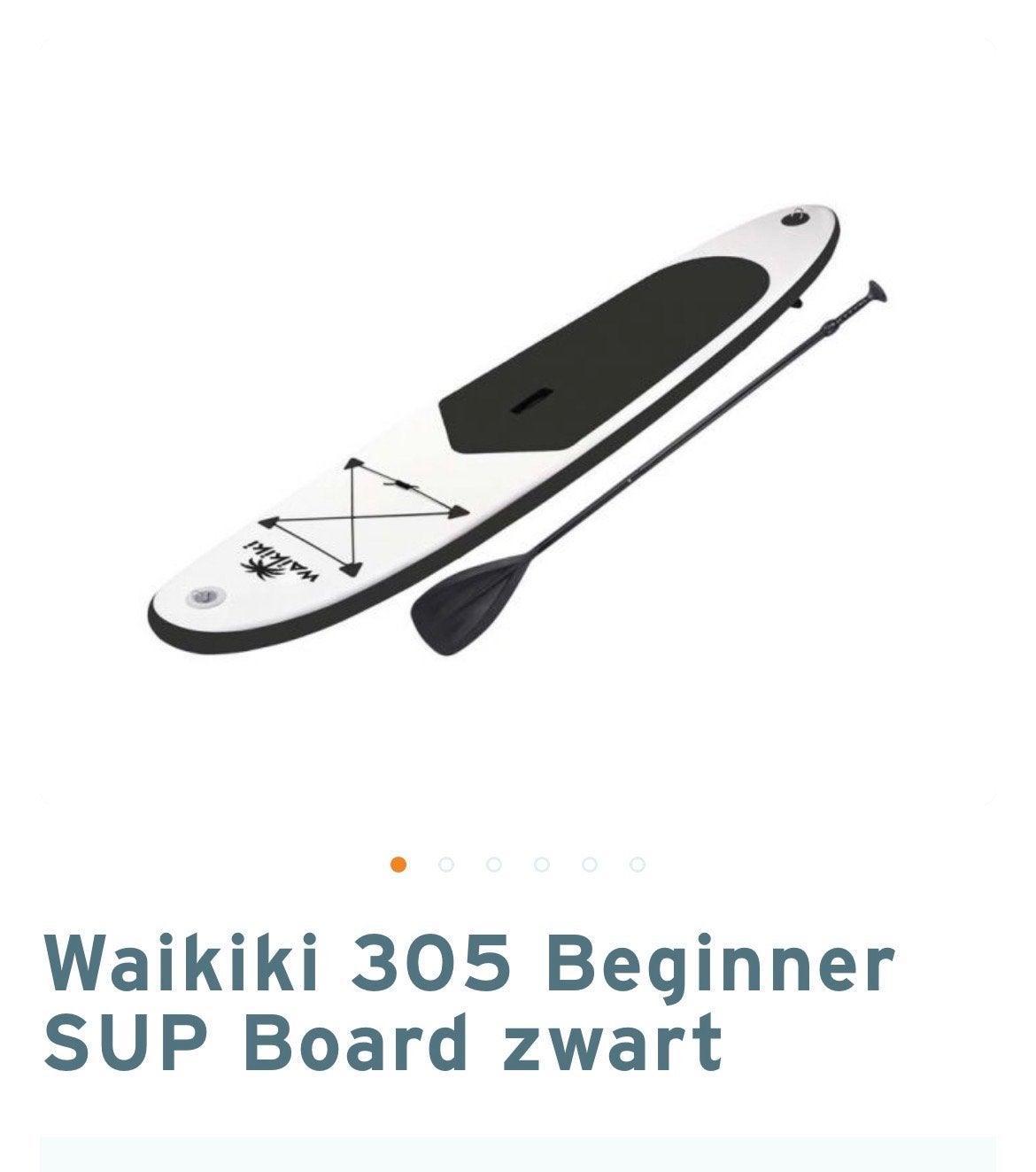 Waikiki Opblaasbaar SUP Board 305cm - Compleet Pakket, Watersport en Boten, Ophalen of Verzenden, Zo goed als nieuw, SUP-boards