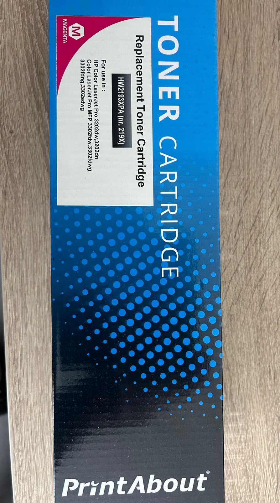 Toner cartridge Hp219X Magenta/Rood, Ophalen of Verzenden, Nieuw, Toner