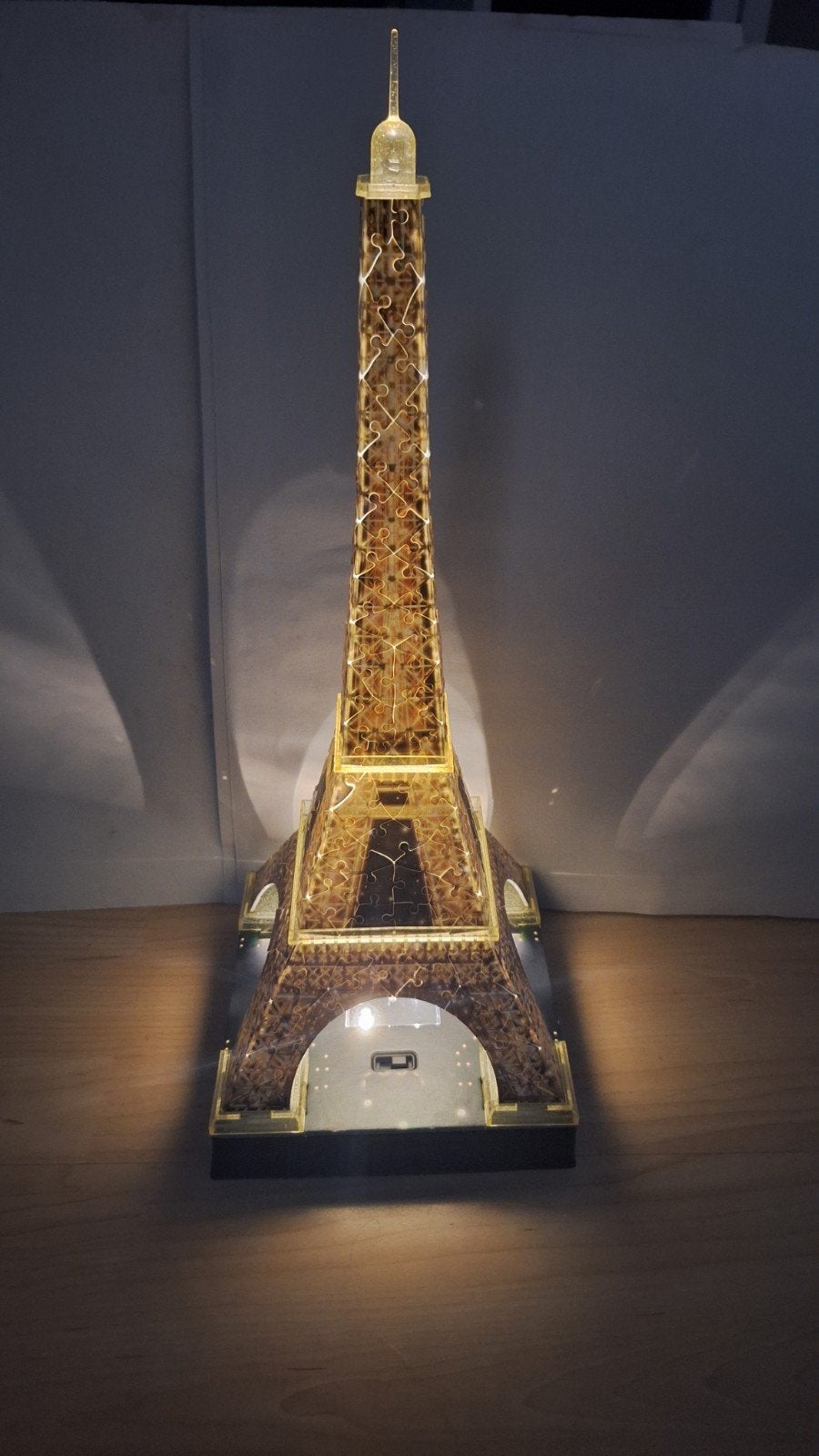 Ravensburger 3D Puzzle Eiffeltoren Night Edition, Ophalen of Verzenden, Meer dan 50 stukjes, Zo goed als nieuw, 6 jaar of ouder