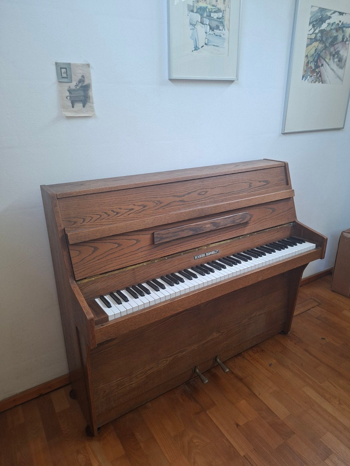 Rogers Eungblut piano + piano kruk, Ophalen, Gebruikt