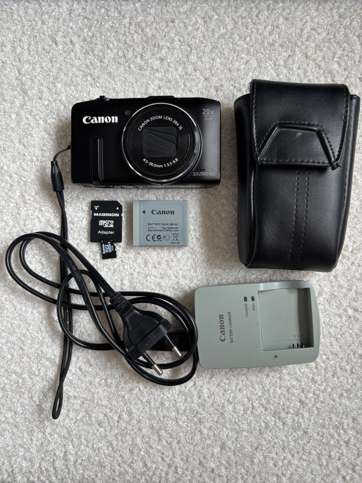Canon PowerShot SX280 HS – Compleet pakket, Geheugenkaart, Gebruikt, Canon, Ophalen of Verzenden
