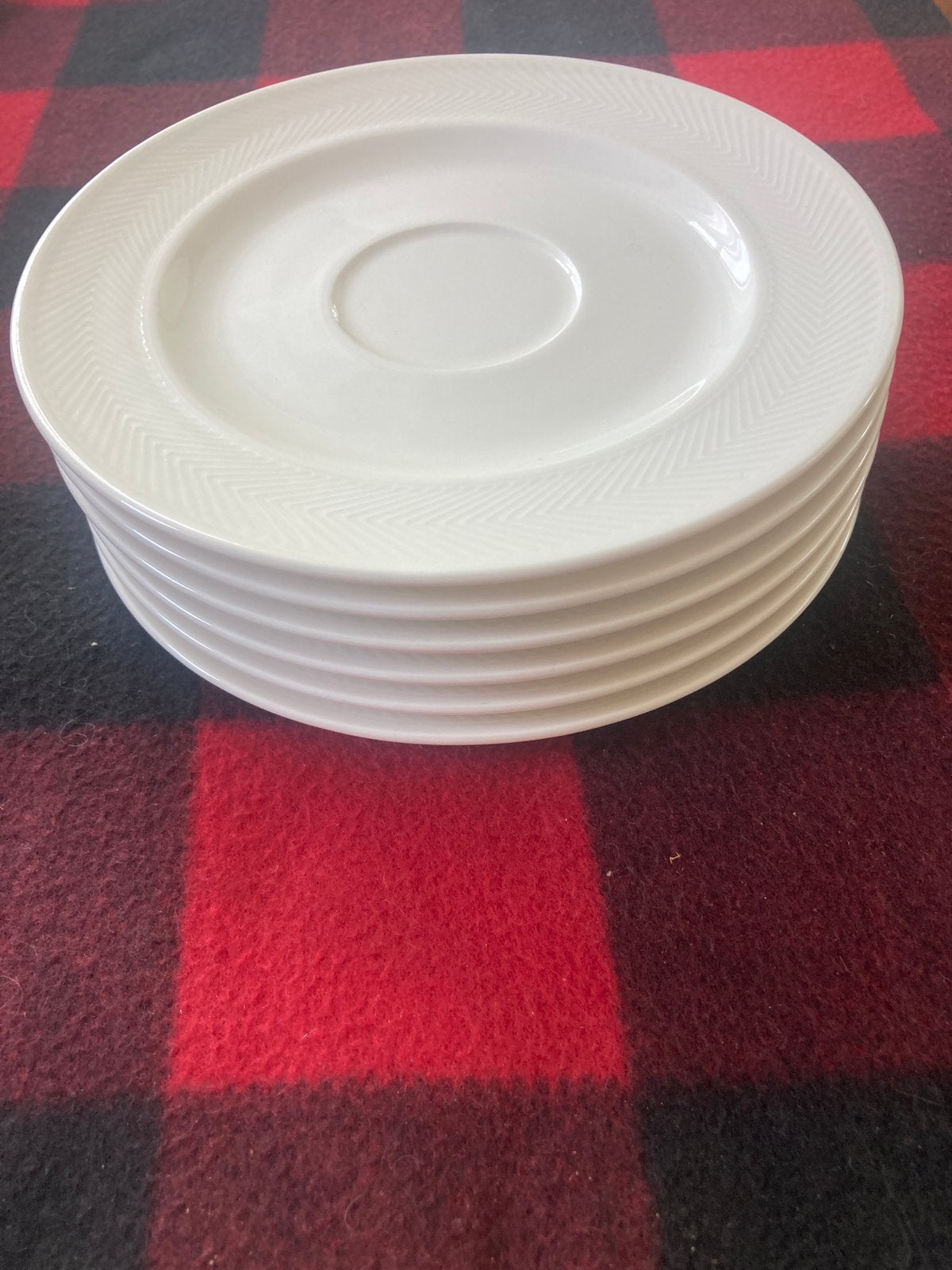 Zes schotels Villeroy & Boch Look, Ophalen of Verzenden, Zo goed als nieuw, Overige stijlen, Kop(pen) en/of Schotel(s)
