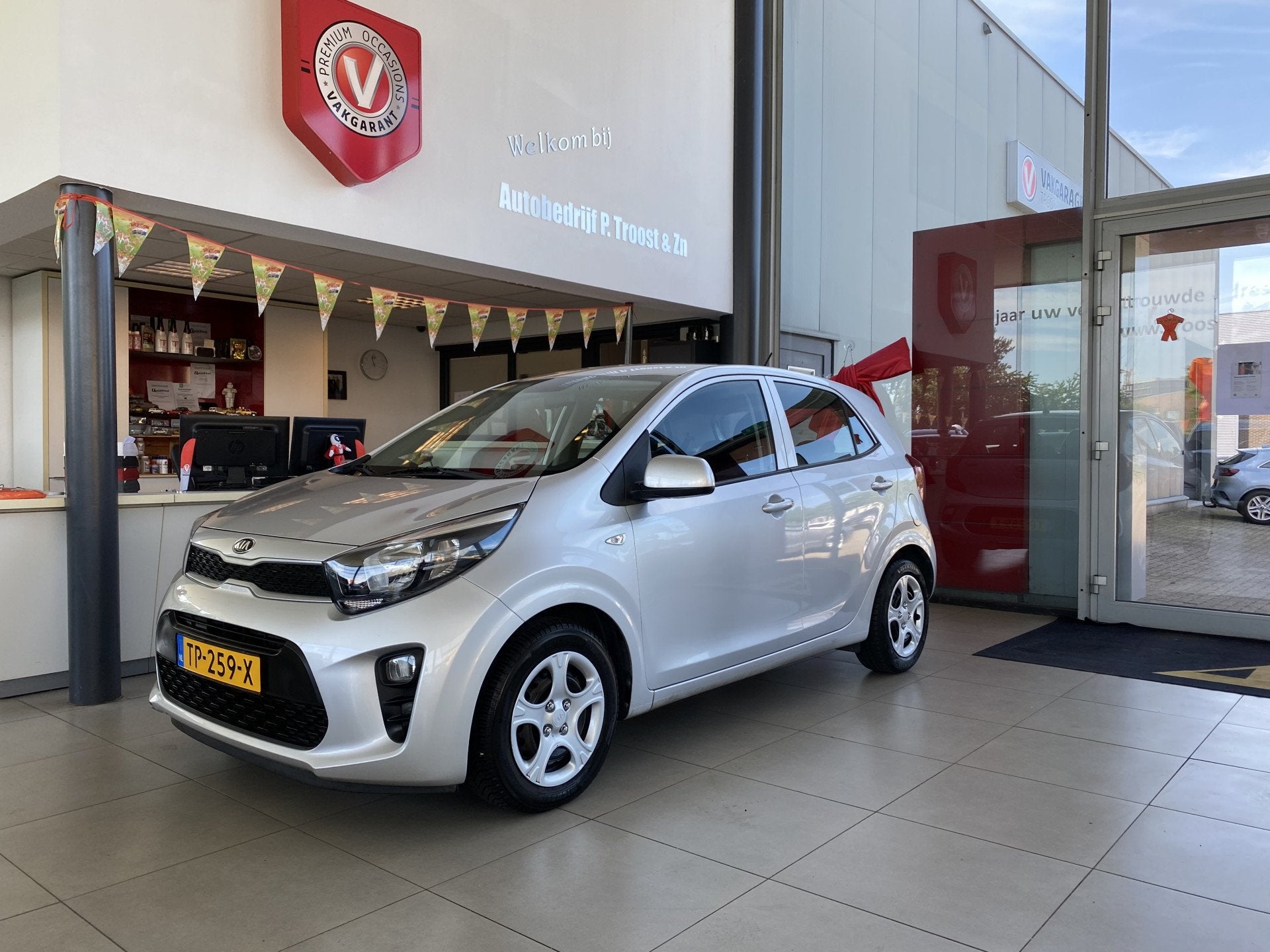 Kia Picanto 1.0 CVVT EconomyPlusLine,Airco,Bleutooth,Elektri, Voorwielaandrijving, 12 maanden, Stof, Gebruikt