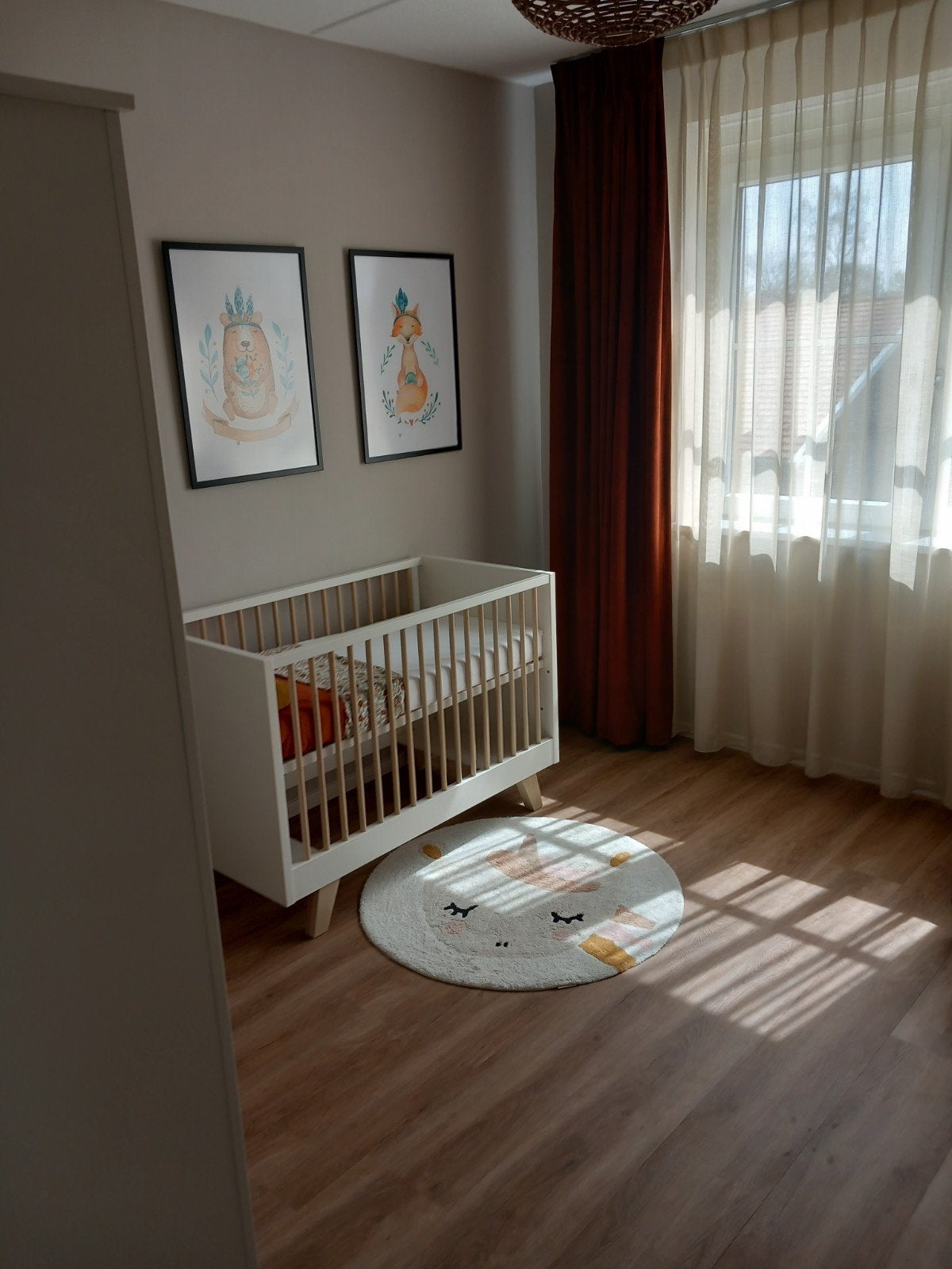 Kidsmill babykamer Lars wit commode ledikant hoge kast, Ophalen, Zo goed als nieuw, Jongetje of Meisje