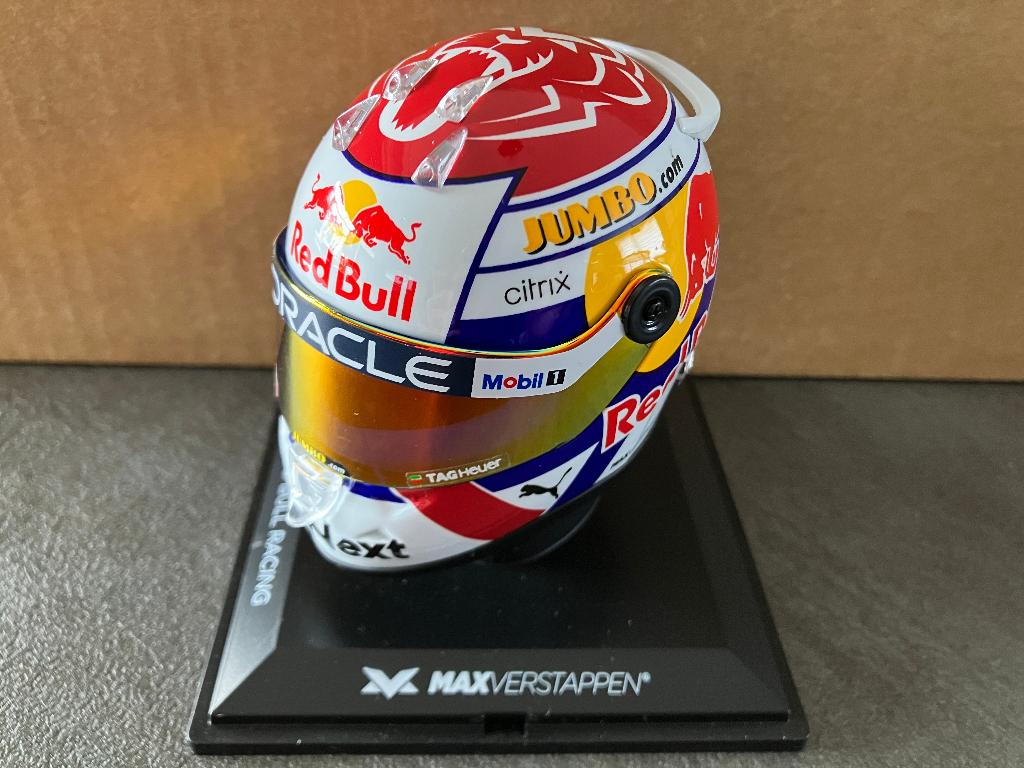 ✅ Max Verstappen 1:4 helm 2022 Dutch GP Red Bull RB18, Verzamelen, Automerken, Motoren en Formule 1, Ophalen of Verzenden, Nieuw