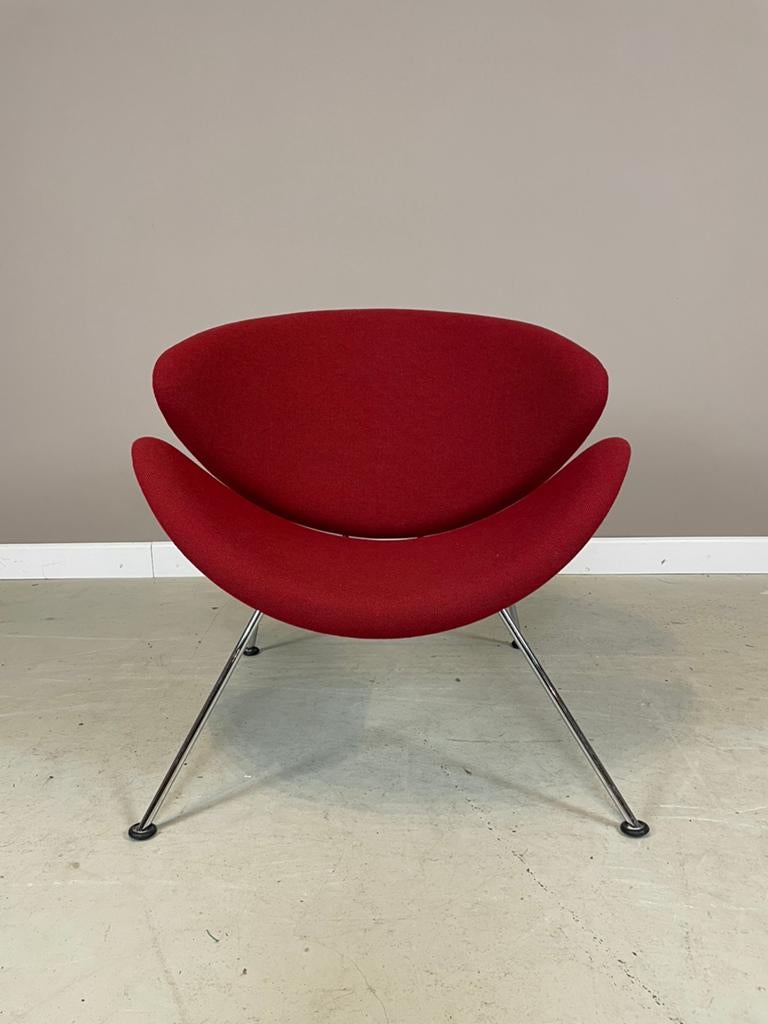 Artifort Orange Slice F437B fauteuil Pierre Paulin als NIEUW, Huis en Inrichting, Fauteuils, Ophalen, Zo goed als nieuw, Stof