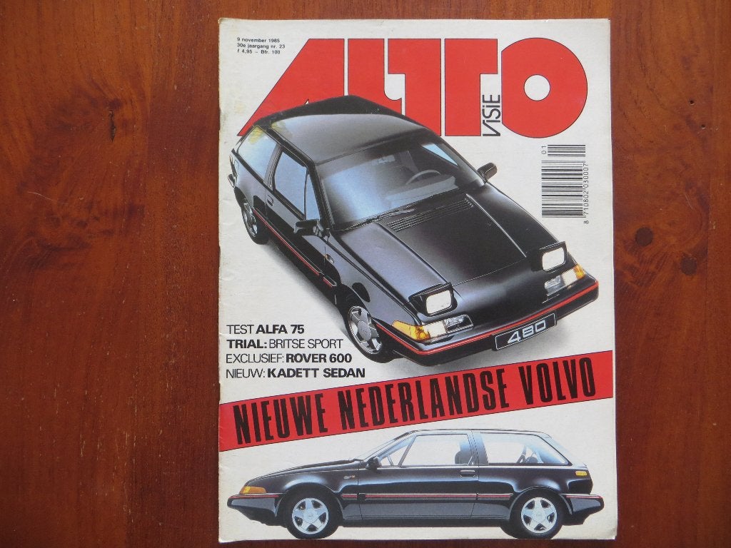 Autovisie 23 1985 Alfa Romeo 75, Rover 600, Volvo 480 ES, Ophalen of Verzenden, Zo goed als nieuw, Alfa Romeo