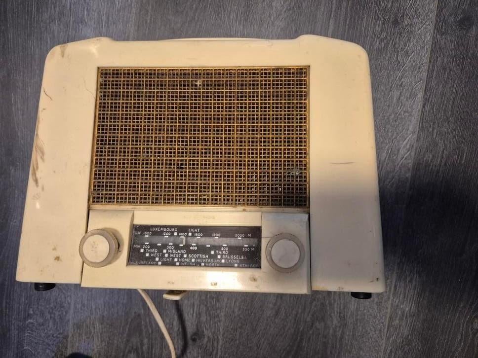 Ekco U122 buizenradio uit circa 1950, Ophalen of Verzenden, Niet werkend, Transistorradio