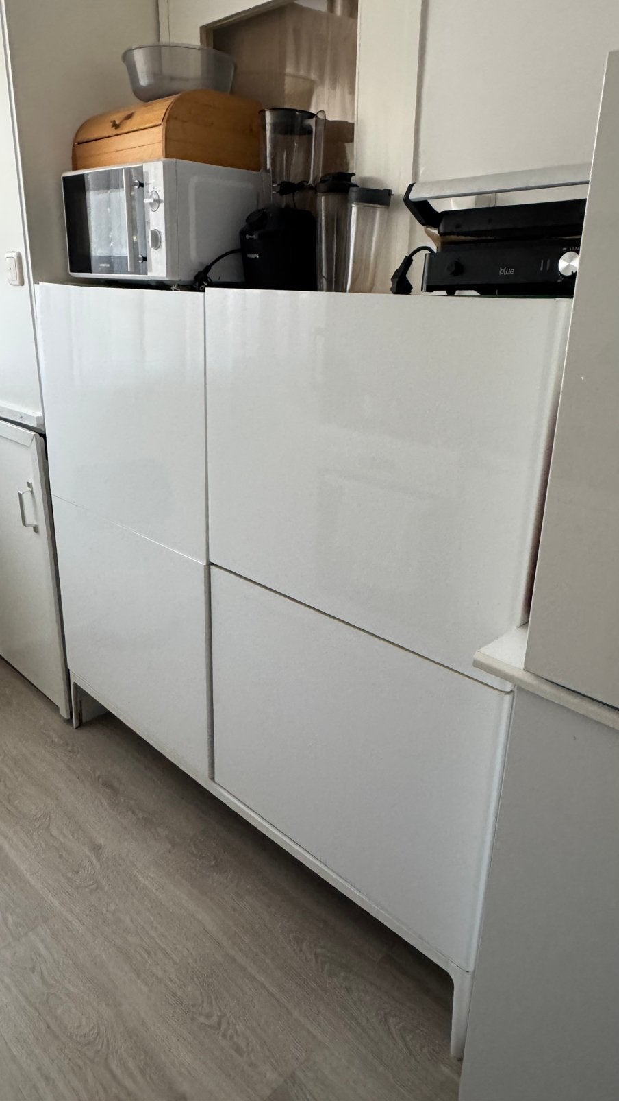 IKEA opbergkast wit met 4 deuren, Ophalen, Gebruikt, Wit