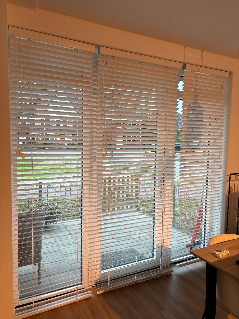 Jaloezie Set van 3 Stuks Timberlux (2X 72 & 1X 99 bij 245CM), Ophalen, Jaloezie, Overige merken, Wit