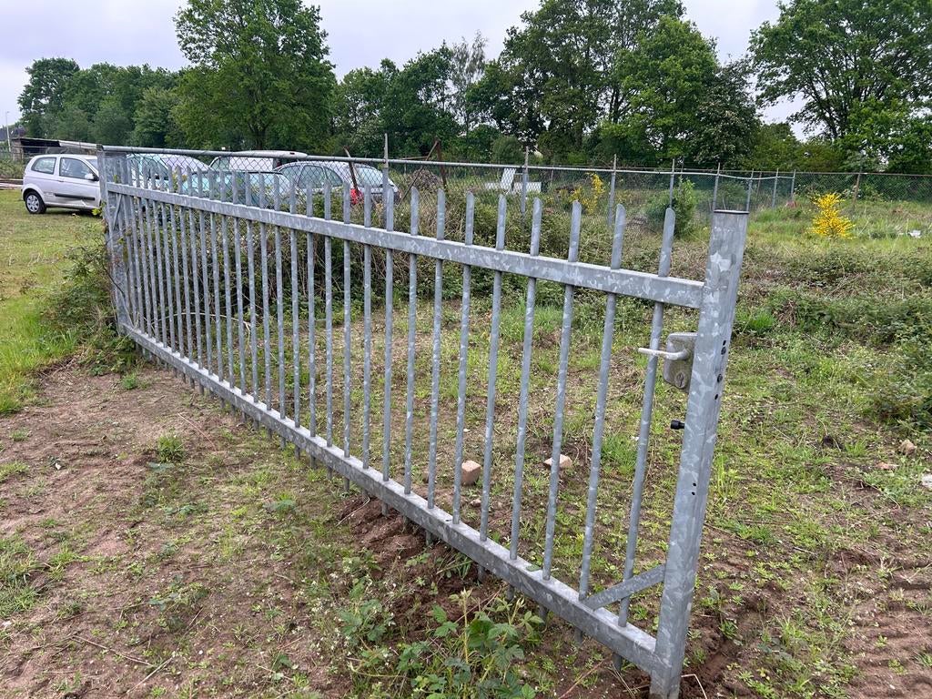 Super mooie poort 5m met 90m hekwerk, Met poort, Gebruikt, Overige typen, Ophalen of Verzenden