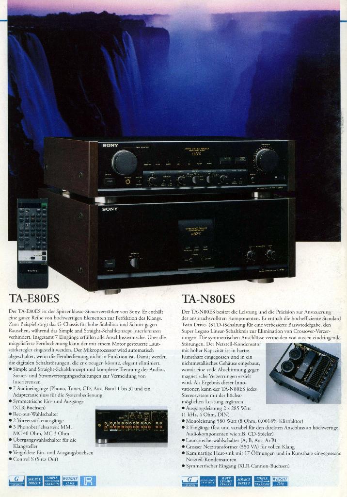 Sony ES80 +La Voce SS-A5, Ophalen, Zo goed als nieuw, Sony