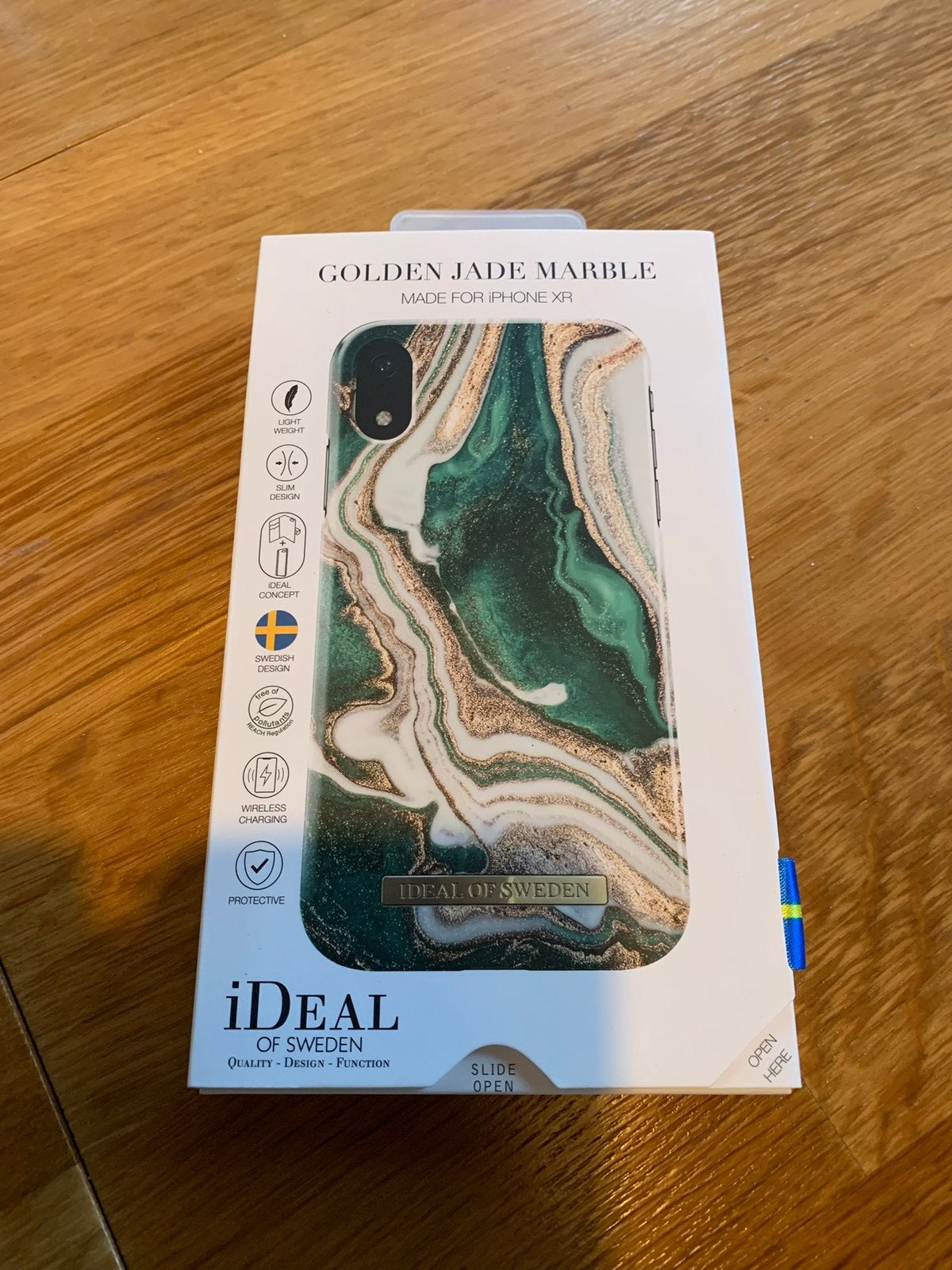 iPhone XR hoesje Golden Jade Marble, Ophalen of Verzenden, Zo goed als nieuw