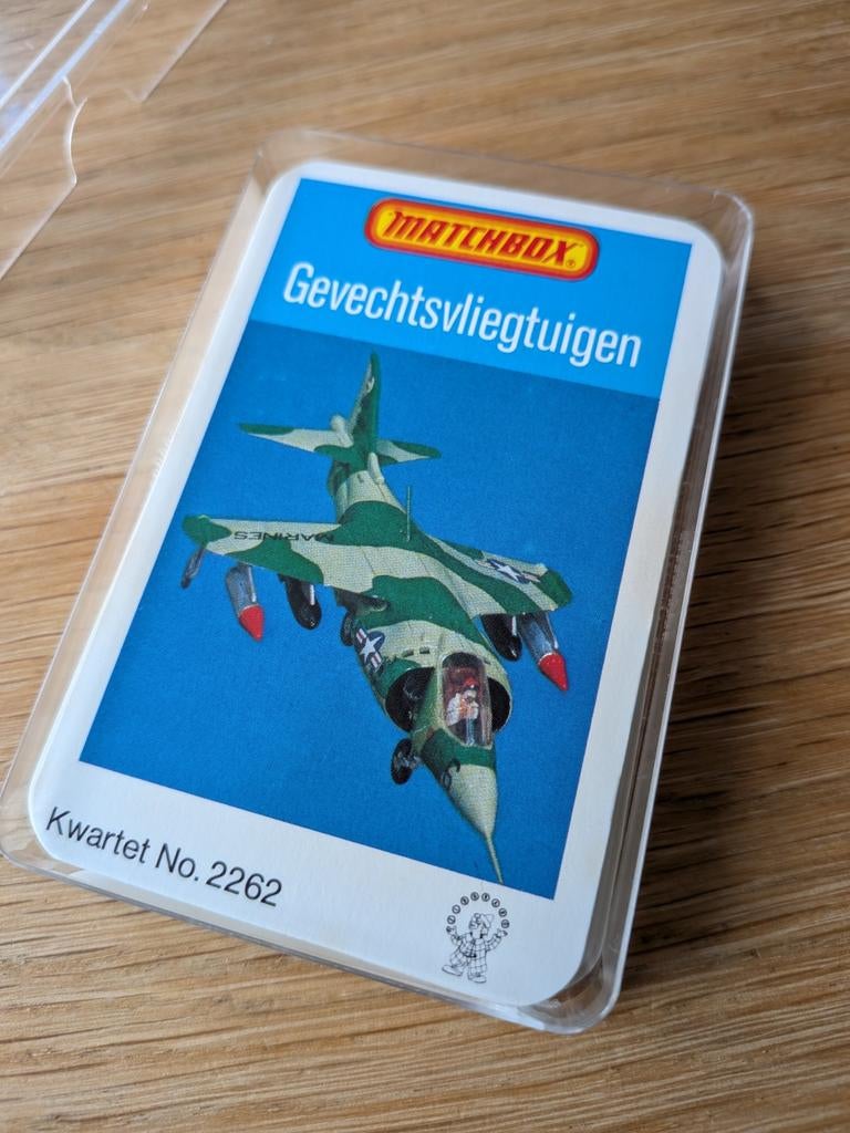 Vintage Matchbox Kwartet – Gevechtsvliegtuigen No. 2262, Ophalen of Verzenden, Zo goed als nieuw, Kwartet(ten)