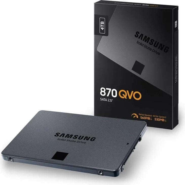 Samsung 870 QVO SSD - 4TB, Computers en Software, Harde schijven, Intern, Nieuw, Ophalen of Verzenden, Laptop