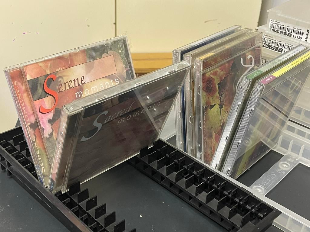 CD rekjes IKEA, Ophalen, Kunststof, Gebruikt, Minder dan 25 discs
