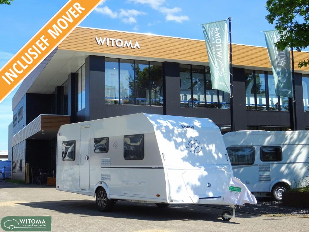 Knaus Sport 500 EU Gratis mover plus accu, Caravans en Kamperen, Rondzit, Bedrijf, 5 tot 6 meter, Knaus