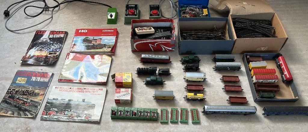 Fleischmann en Lima modeltreinset te koop, HO schaal, Hobby en Vrije tijd, Ophalen, Gelijkstroom, Fleischmann, Analoog