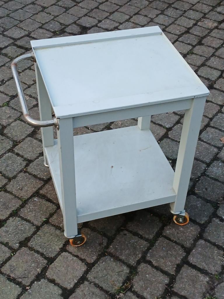 Metalen Ziekenhuis Trolley - Vintage Medische Kar, Huis en Inrichting, Kasten | Overige, Gebruikt, Ophalen of Verzenden