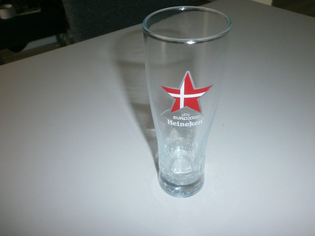 Euro2020 bierglazen Heineken, Verzamelen, Ophalen of Verzenden, Zo goed als nieuw, Glas of Glazen, Heineken