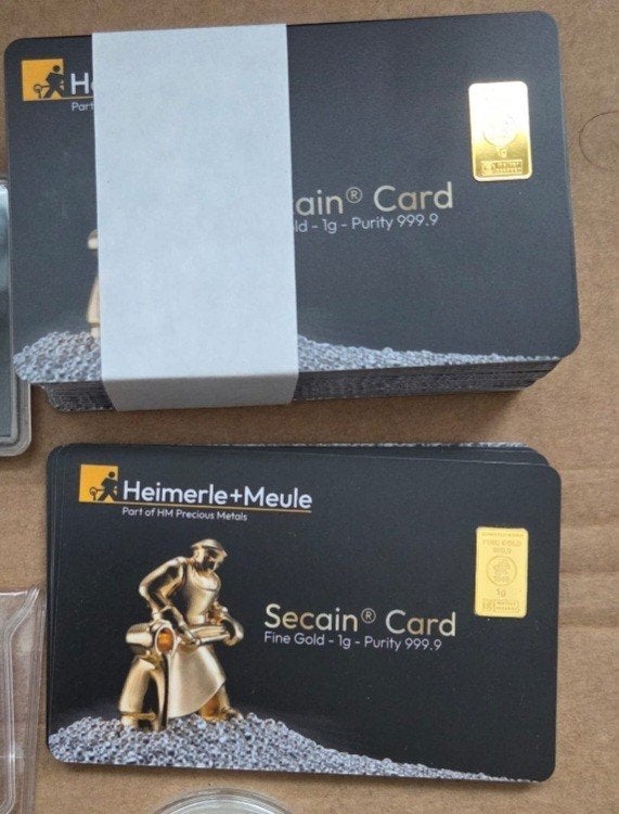 1 gram heimerle + meule, Postzegels en Munten, Edelmetalen en Baren, Ophalen of Verzenden, Goud