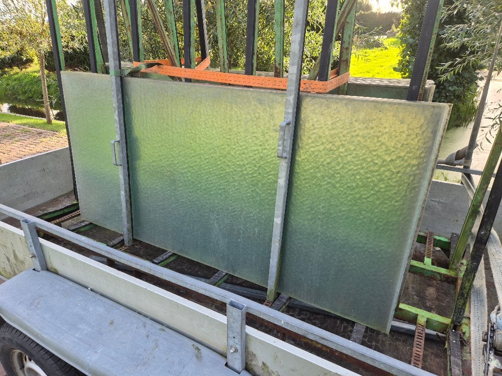 Glas 4mm gehamerd mat - tuinkas, tuinderskas, kasglas, kas, Ophalen, Overige materialen, Gebruikt, Kweekkas