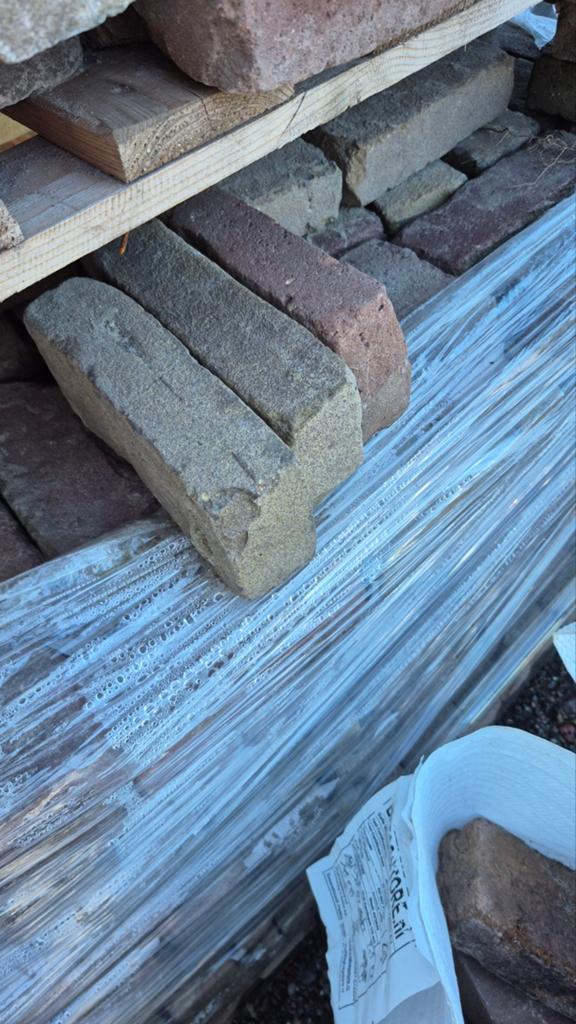✅️🧱OUDE HARDGEBAKKEN WAALTJES.  MOOIE VIJFDUIMERS, Tuin en Terras, Ophalen of Verzenden, Gebruikt, Keramiek, Klinkers