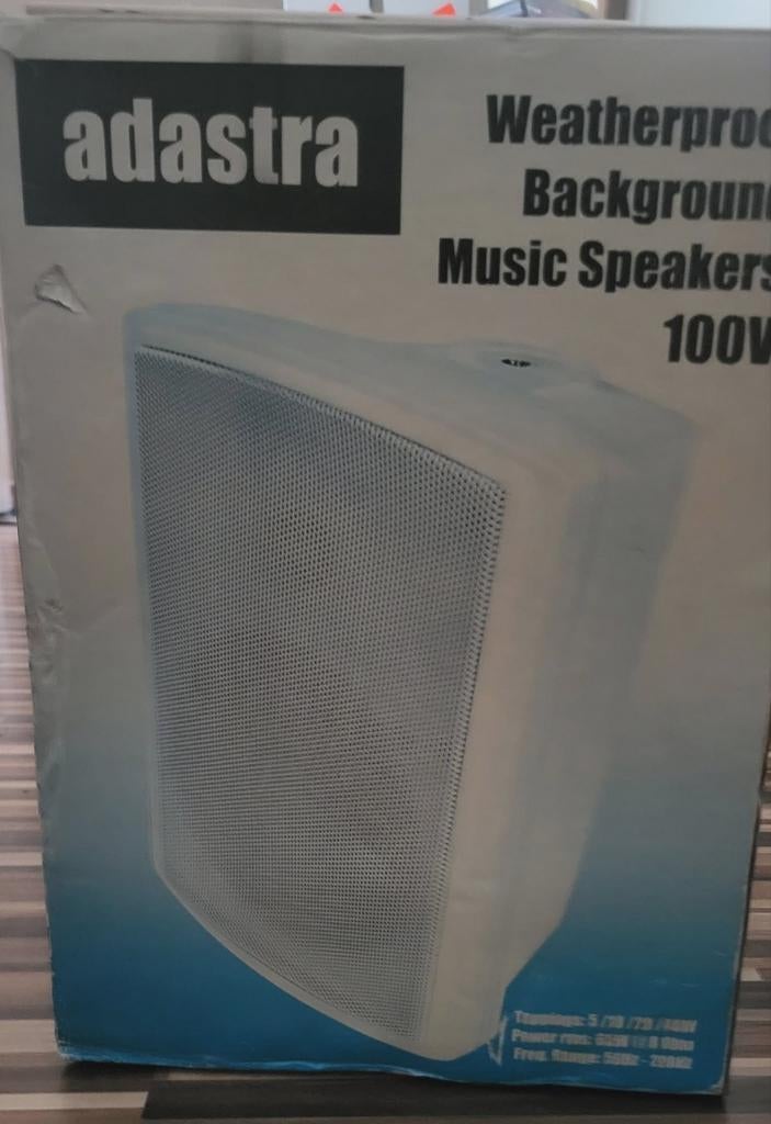 Nieuw in doos: Adastra waterdichte speakers voor buiten, Overige merken, Nieuw, Ophalen of Verzenden, Minder dan 60 watt