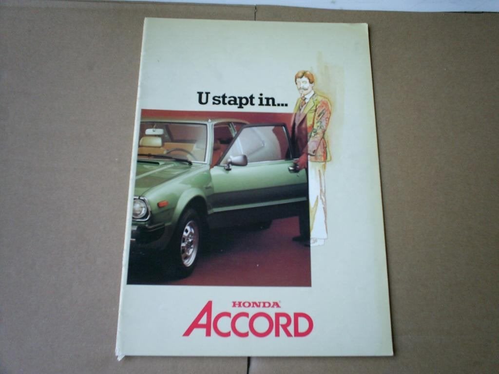U stapt in Honda Accord 1978 24 pag. geperforeerd, Verzenden, Zo goed als nieuw, Honda