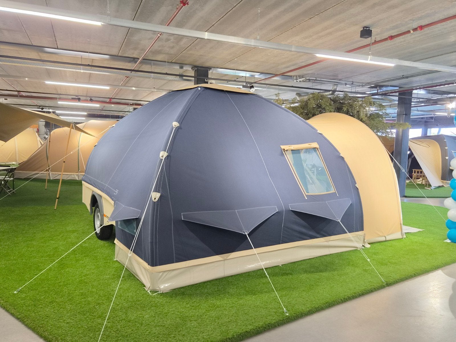 Nieuw! Karsten TOW (tent on wheels) | Donkergroen / beige, Caravans en Kamperen, Vouwwagens, Overige merken, Tot en met 2, Ophalen of Verzenden