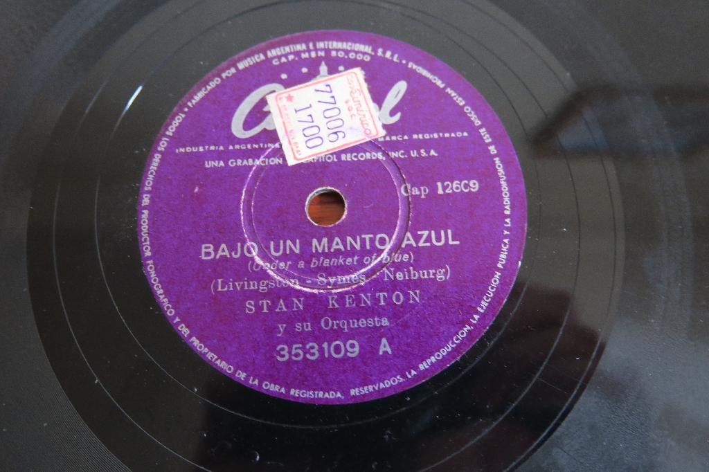 Stan Kenton 78 toeren 78rpm grammofoonplaat schellak shellac, Gebruikt, 10 inch, Overige typen, Ophalen of Verzenden