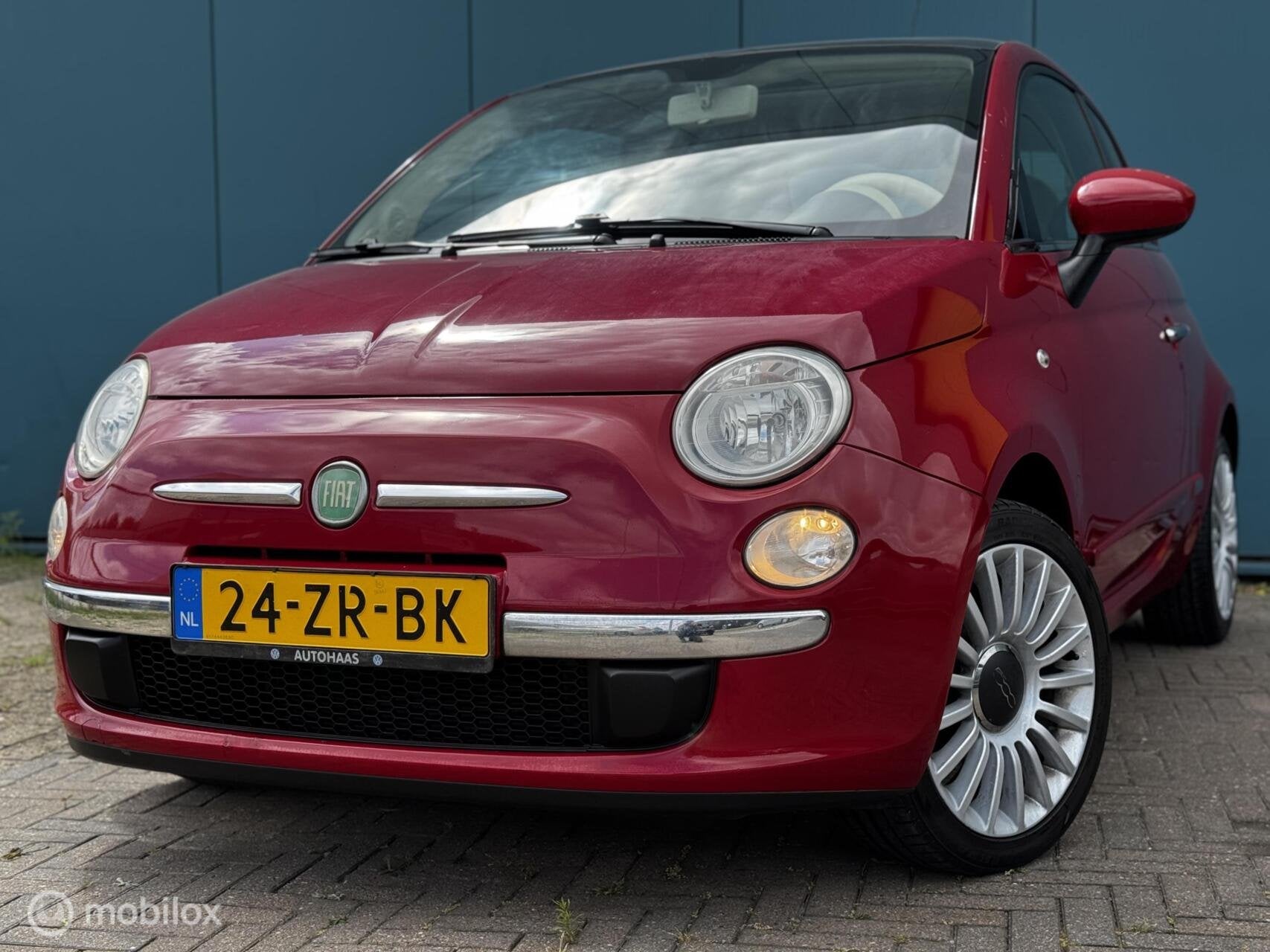 Fiat 500 1.2 Lounge Airco Panoramadak APK 22-06-2027, Auto's, Fiat, Gebruikt, 1242 cc, 4 cilinders, 840 kg