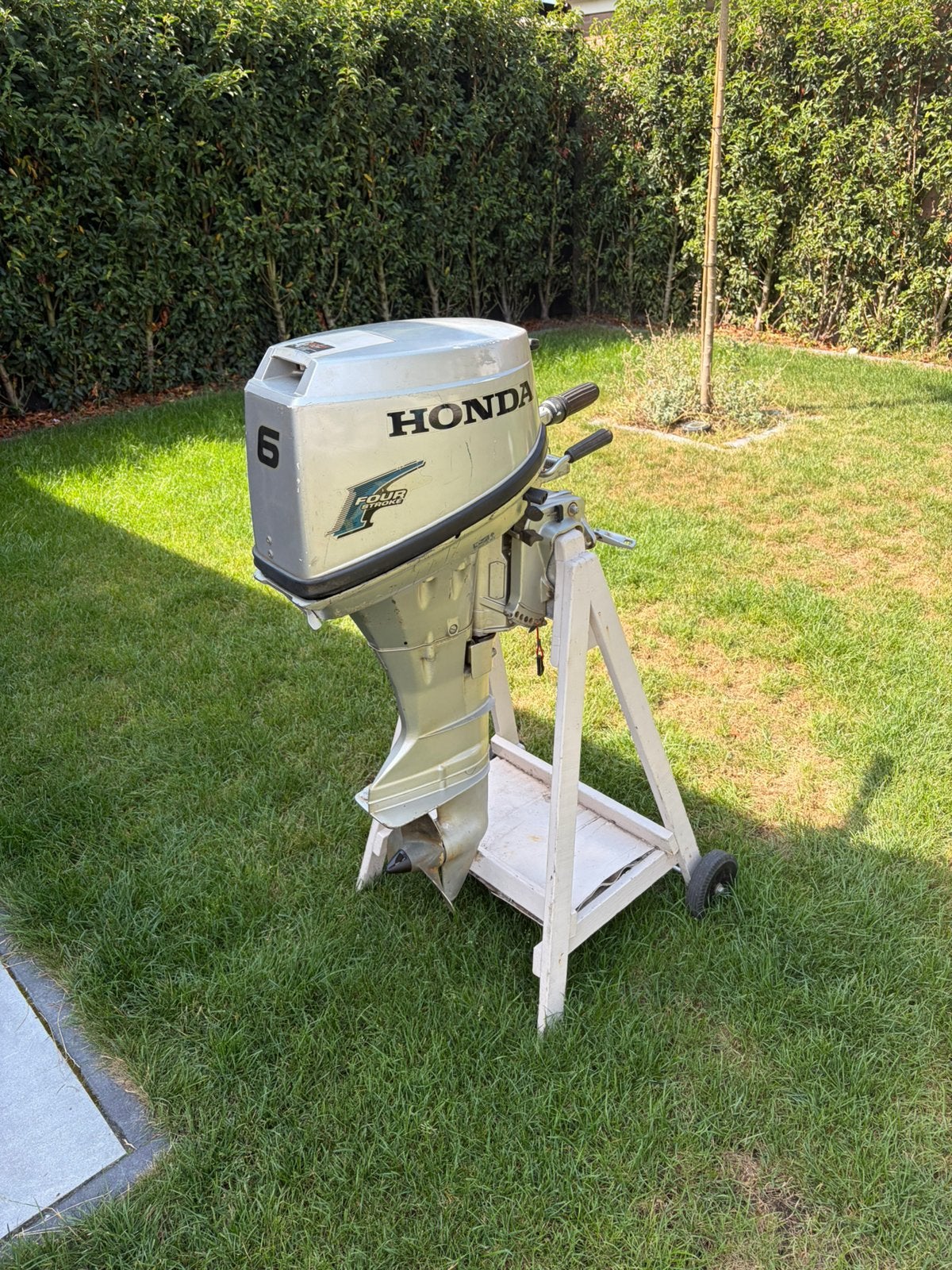Honda BF6B 6 pk 4-takt 2-cilinder – kortstaart, Ophalen, Gebruikt, 5 tot 10 pk, Viertaktmotor