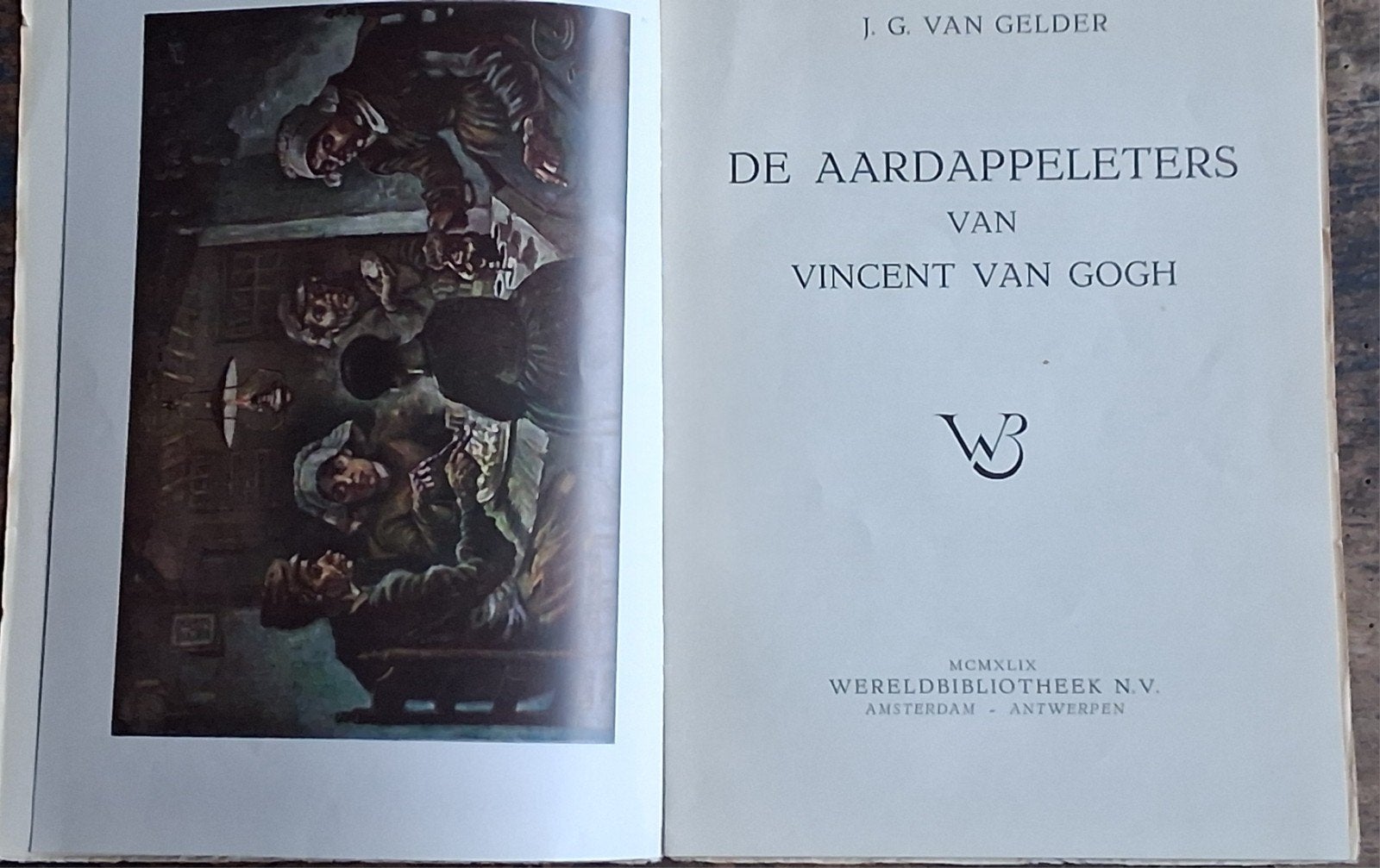 Vincent van Gogh. De aardappeleters. 1949. * Zie tekst., Gelezen, Dr. J.G. Gelder., Ophalen of Verzenden, Schilder- en Tekenkunst
