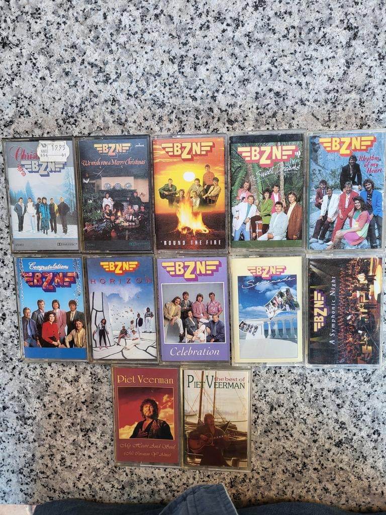 Cassettebandjes BZN en Piet Veerman - Diverse albums, Gebruikt, 2 t/m 25 bandjes, Ophalen of Verzenden, Origineel