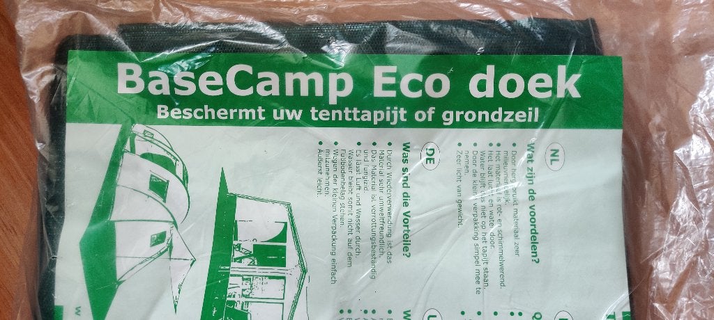 Base Camp ecodoek, Ophalen, Nieuw