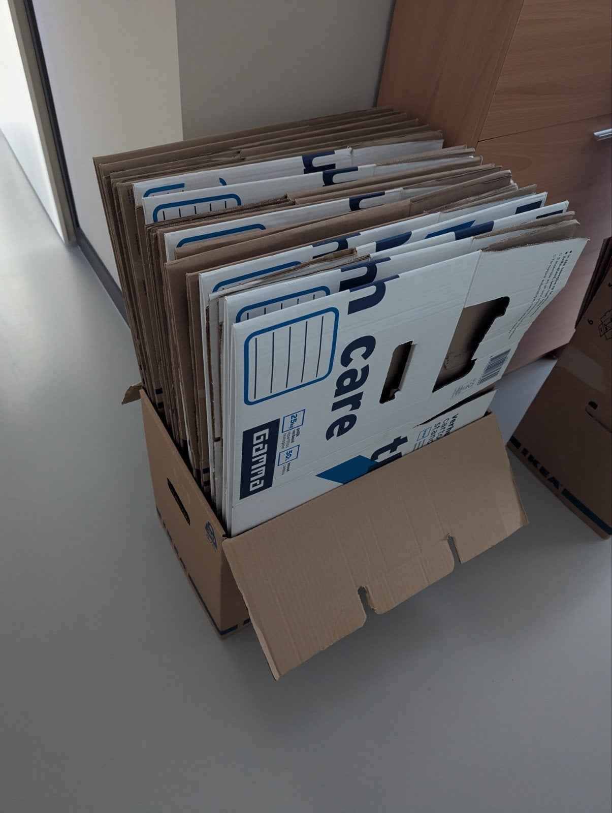 40 Verhuisdozen: Gamma, Hema, Action, IKEA - Zo goed als nie, Ophalen, Doos, Opvouwbaar, Minder dan 50 cm