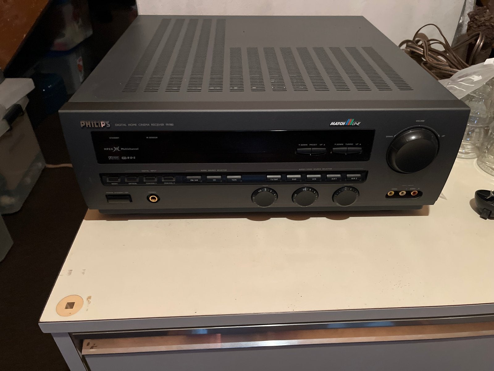 Philips FR980 Digital Home Cinema Receiver, Gebruikt, 60 tot 120 watt, Ophalen, Overige merken