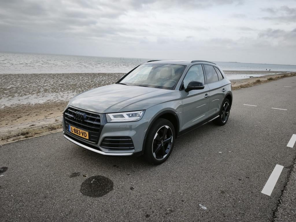 Audi Q5 2.0 Tfsi Quattro 252pk S-Line 2018 Grijs, Auto's, Automaat, USB, 4 cilinders, Particulier