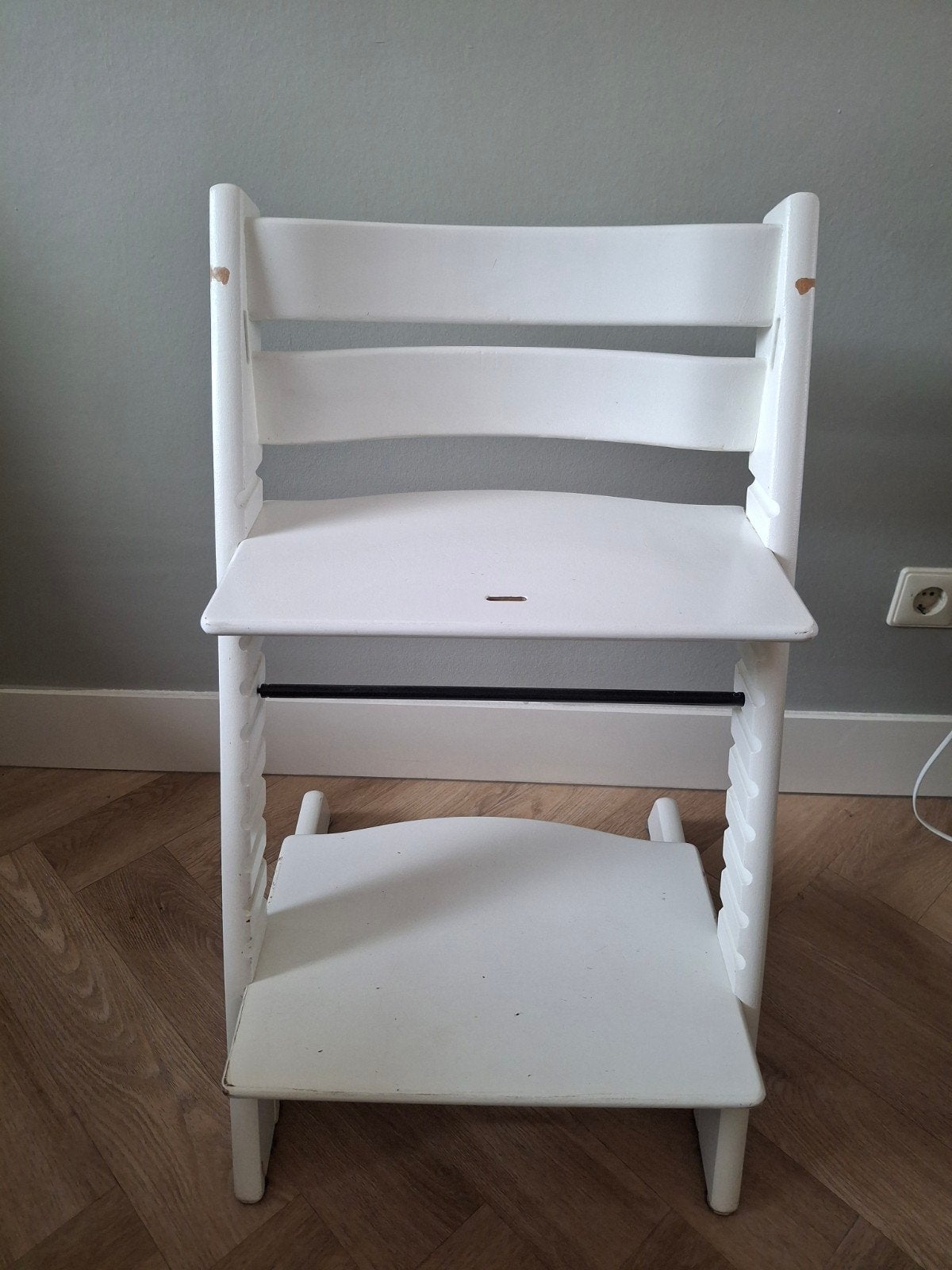 Stokke Tripp Trapp stoel - wit, Ophalen, Gebruikt, Meegroeistoel