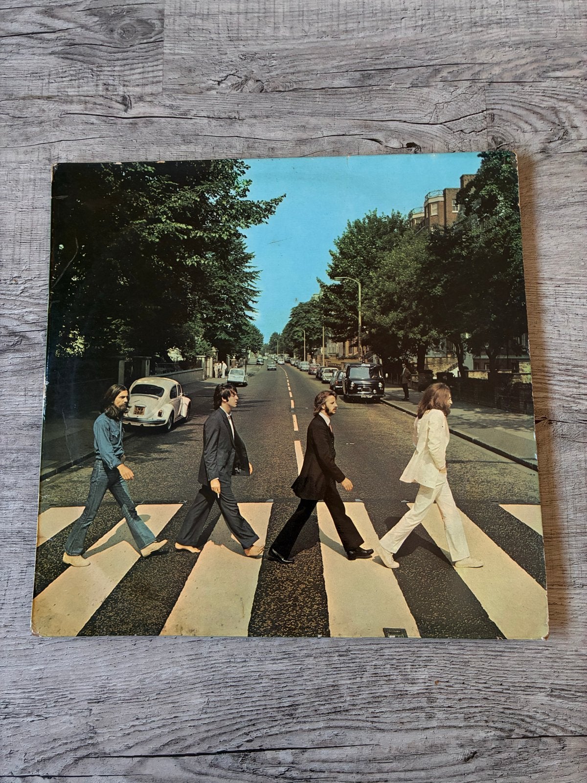 The Beatles - Abbey Road LP (1969) - hoes beschadigd, LP, Rock, Gebruikt, Originele persing