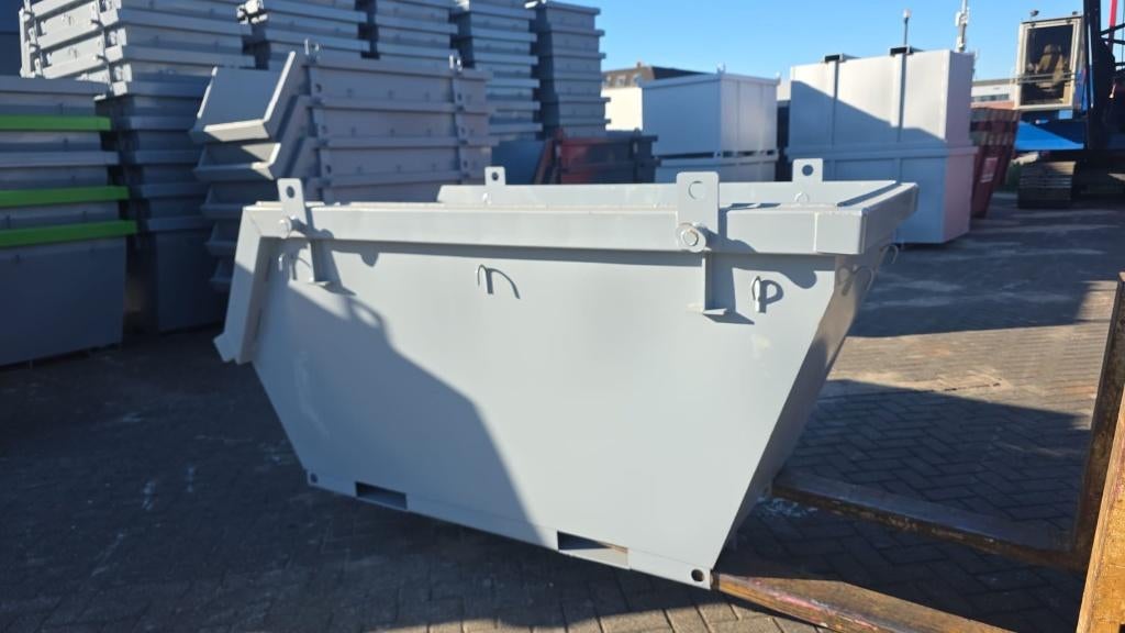 2 Kuub portaal containerbak - vuilcontainer - puincontainer, Ophalen