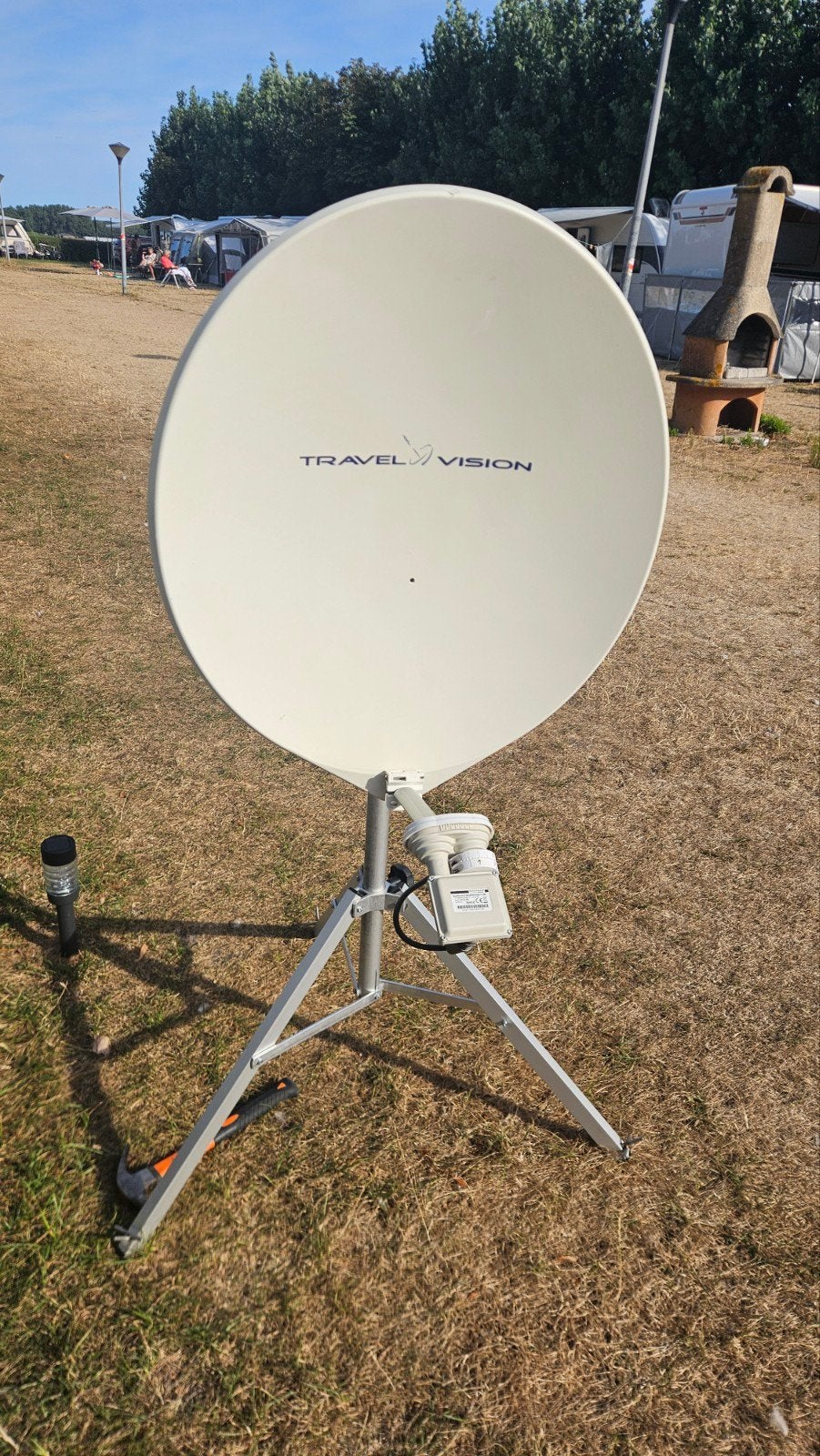 Travel Vision R7 schotelantenne dubbele LNB en CI+ module, Audio, Tv en Foto, Schotelantennes, Ophalen of Verzenden, Zo goed als nieuw