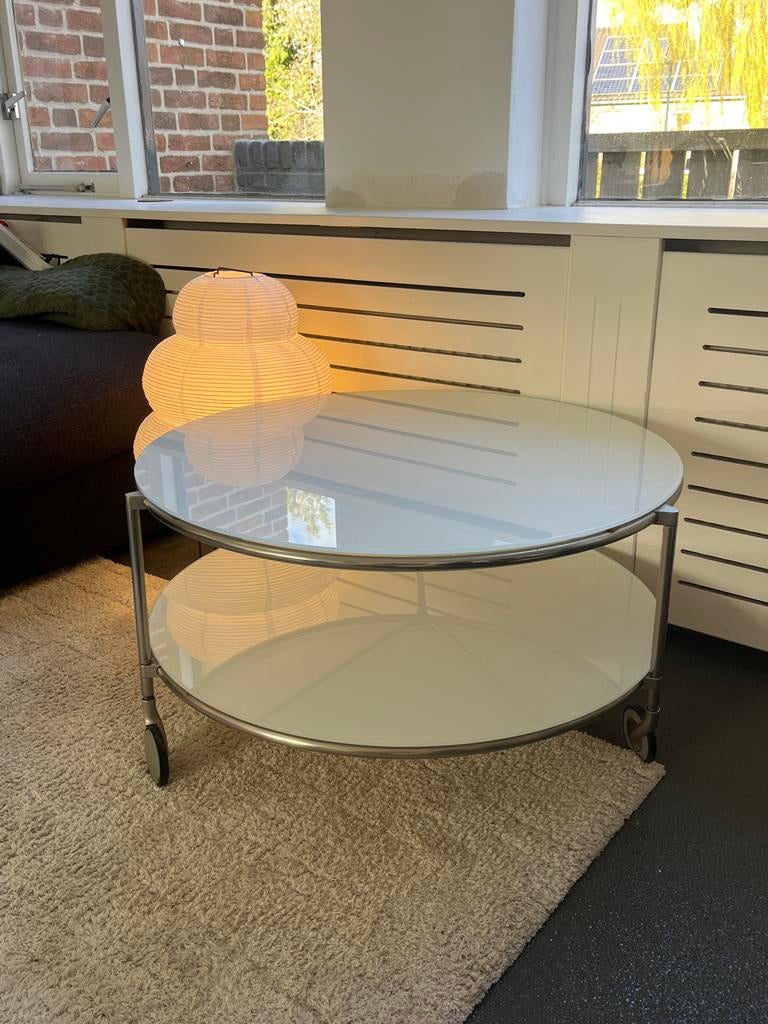 Vintage Ikea design STRIND Salontafel Elhen Johansson, Ophalen, Rond, Minder dan 50 cm, 50 tot 100 cm