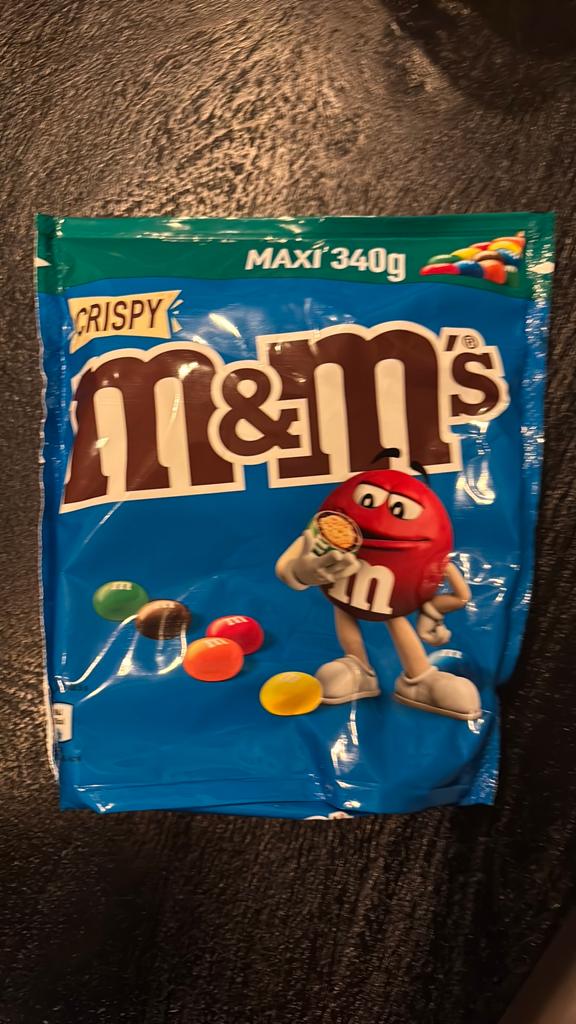 M&ms 340 gram  crispy, Diversen, Levensmiddelen, Ophalen of Verzenden