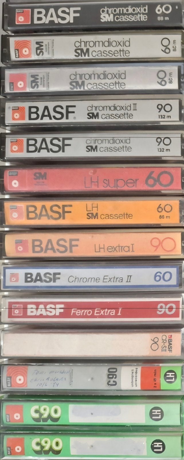 14 BASF Chrome Type I en II Cassettebandjes, Ophalen, Gebruikt, Overige genres, 2 t/m 25 bandjes