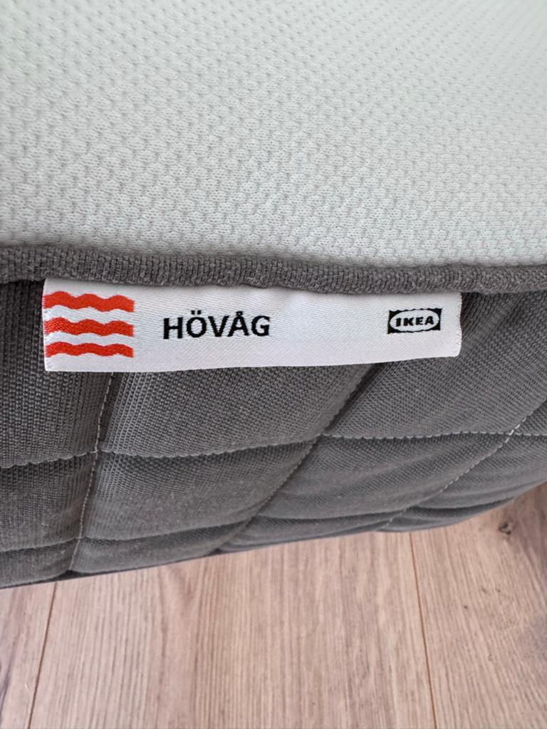 IKEA Hemnes tweepersoonsbed zwart 160x200 met matras, Ophalen, Gebruikt, Zwart, Tweepersoons