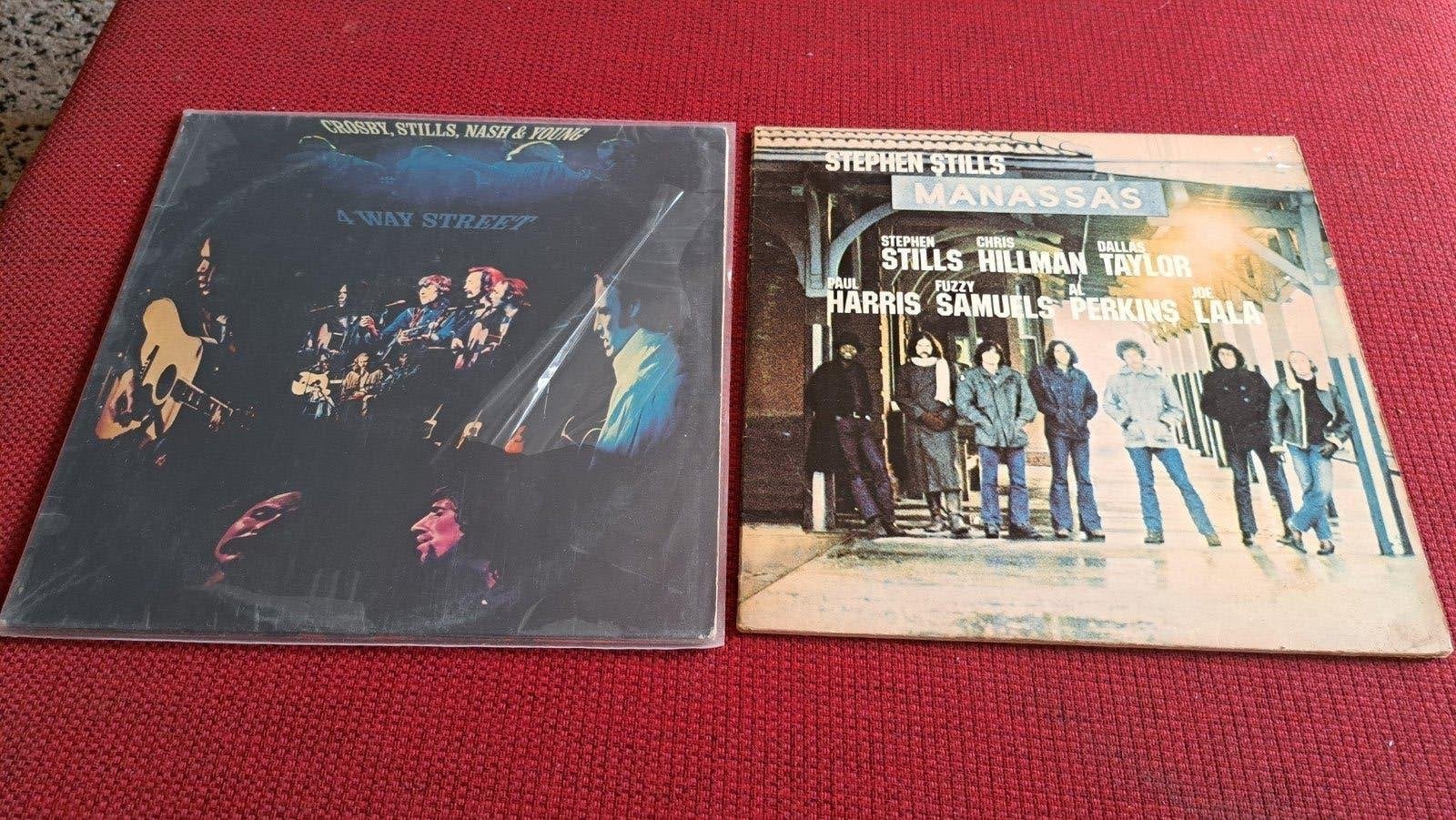 Crosby Stills Nash & Young 4 way street 2lp en Manassas 2lp, Ophalen of Verzenden