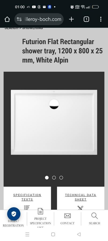 Nieuwe  Douchebak 90x90, Doe-het-zelf en Verbouw, Sanitair, Ophalen of Verzenden, Nieuw, Douche
